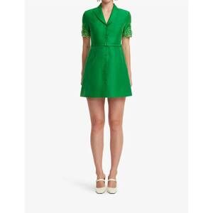 NEW LEO LIN brigitte applique mini dress in verdant